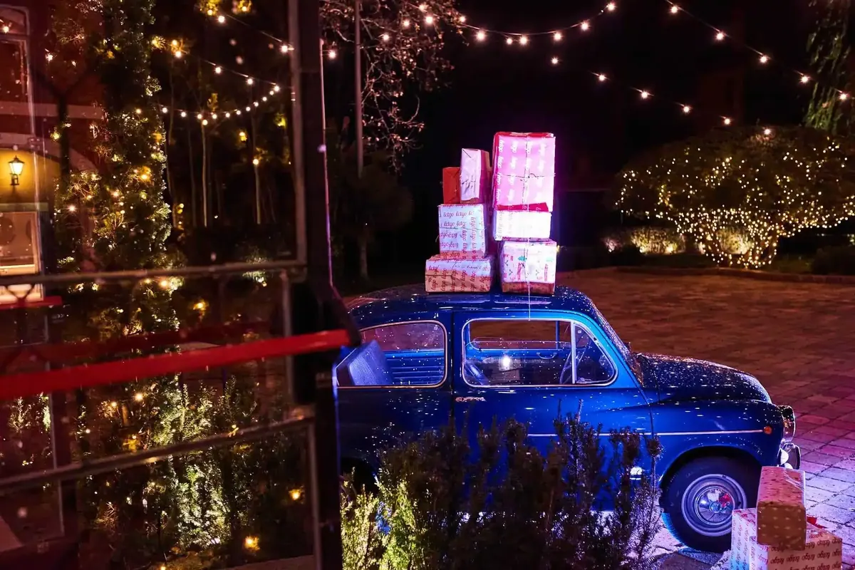 Fiesta de Navidad en la Casa de Santa Claus — foto 1